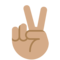Victory Hand - Medium emoji on Twitter